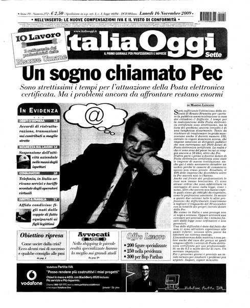 Italia oggi : quotidiano di economia finanza e politica